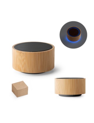 Caixa de Som Portátil em Bambu Personalizado - 97125 