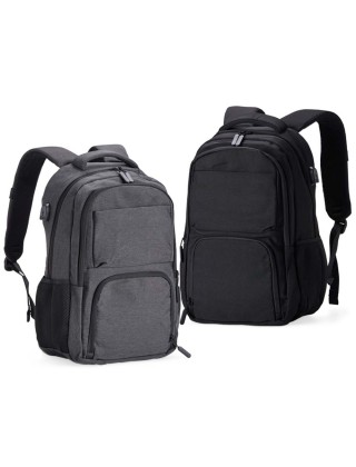 Mochila de Poliéster USB 30 Litros Personalizada - 01805 Mochila de Poliéster USB 30 Litros Personalizada - 01805
