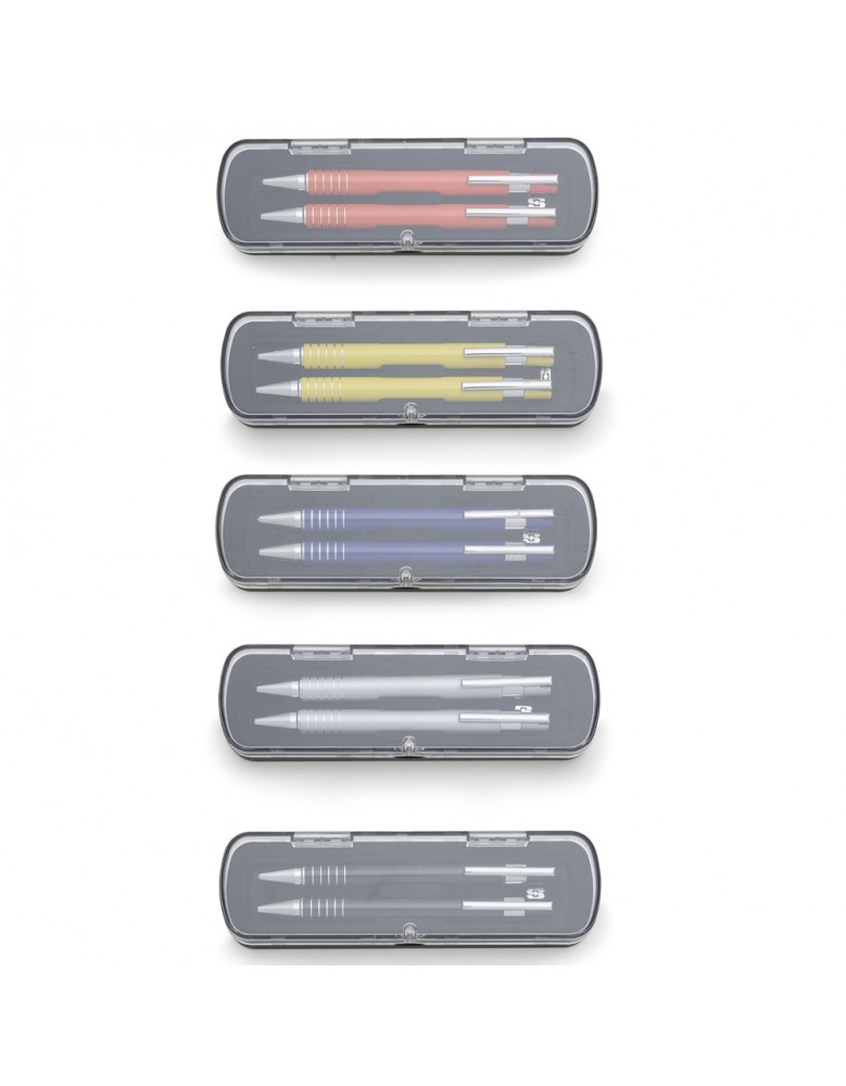 Conjunto Caneta e Lapiseira Semi Metal Personalizado - 12609