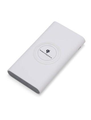 Power Bank 8000mAh com Carregamento via Indução ou via Cabo Personalizado - 04050